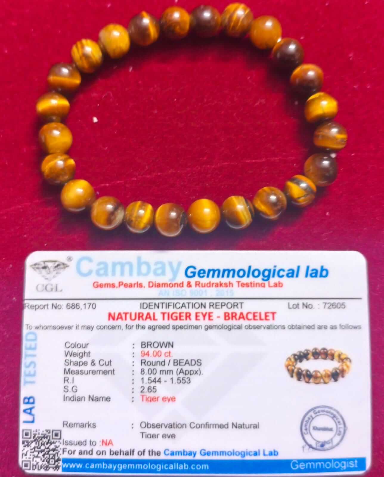 NATURAL TIGER EYE Bracelet - Image 2