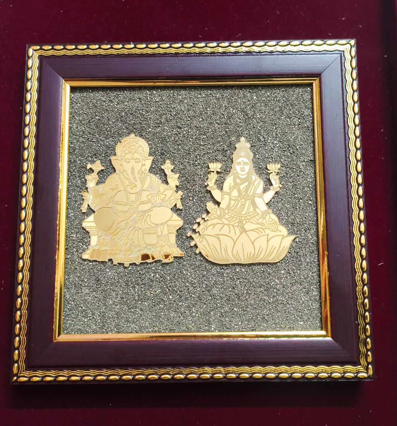 Lakshmi Ganesh Pyrite Frame - Image 2