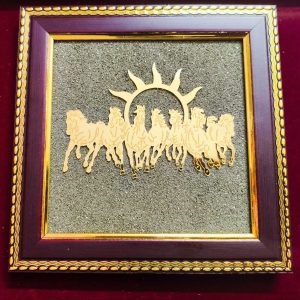 Seven Horses Pyrite frame
